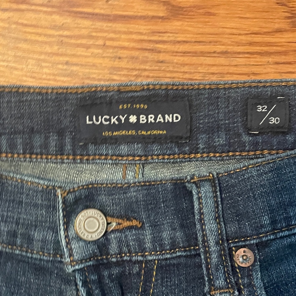 Lucky Brand Men's Dark Blue Slim Jeans - Picture 2 of 4